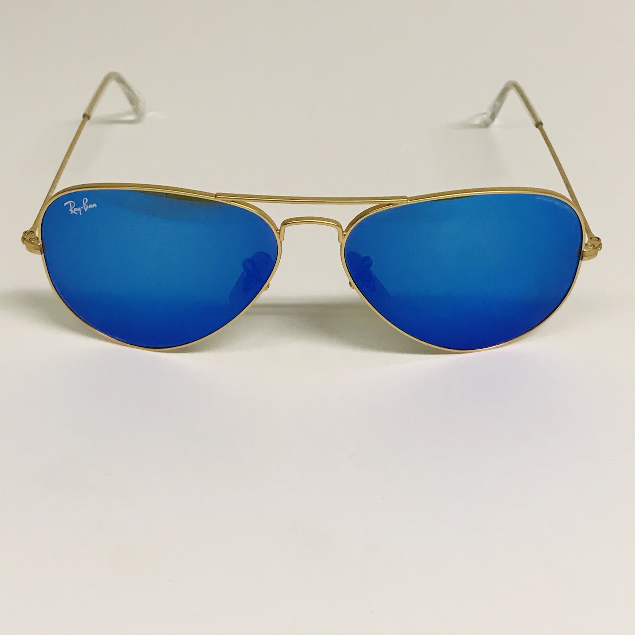 Ray-Ban Mirrored Blue Aviator Sunglasses