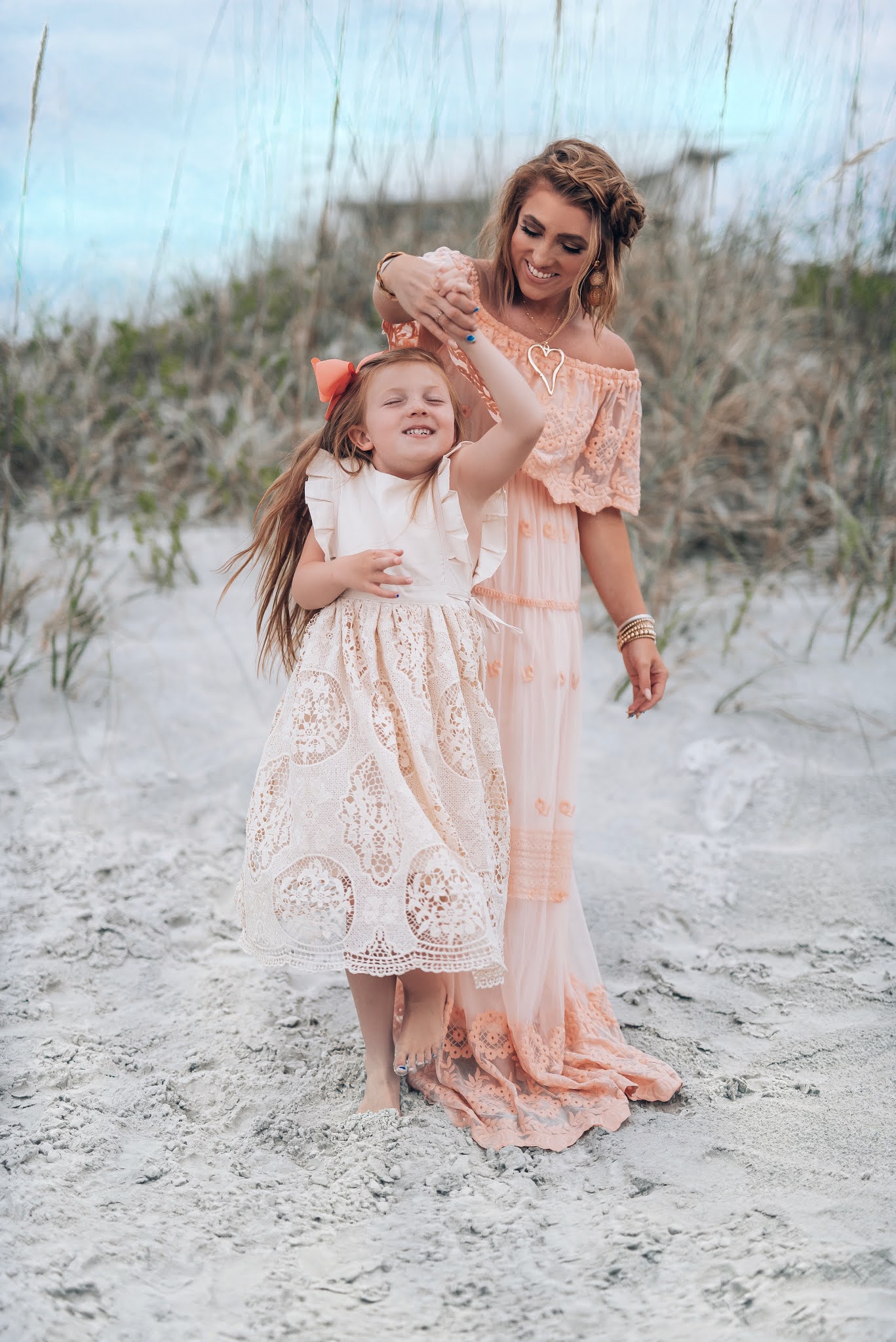 Beach Photos 2021 - Something Delightful Blog #beachphotos #motherdaughter #lifeofasinglemom #newsmyrnabeach