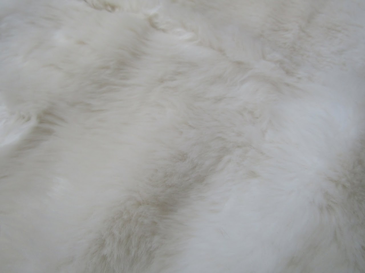 Restoration Hardware Faux Fur Blanket and Handle