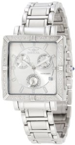  Invicta Women's 5377 Square Angel Diamond Stainless Steel Chronograph Watch