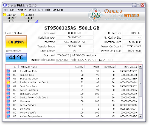 Tool cek Kesehatan Hardisk