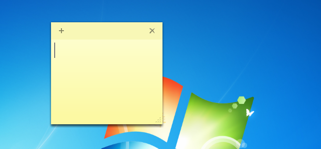 Note adesive, Windows 7, Windows 8.1