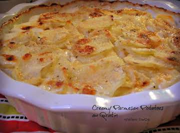 Creamy Parmesan Potatoes Au Gratin