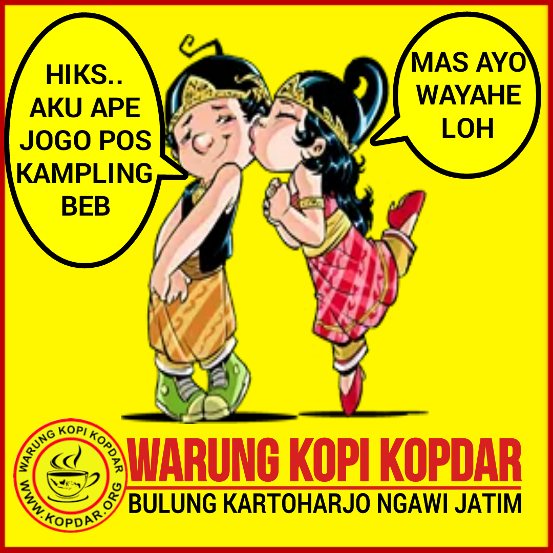 GAMBAR LUCU WAYANG UNYU WARUNG KOPI KOPDAR