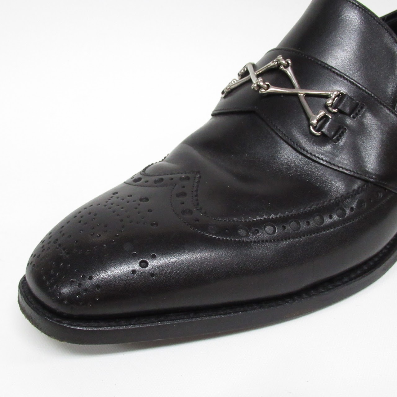 Barker Black Longwing Loafers