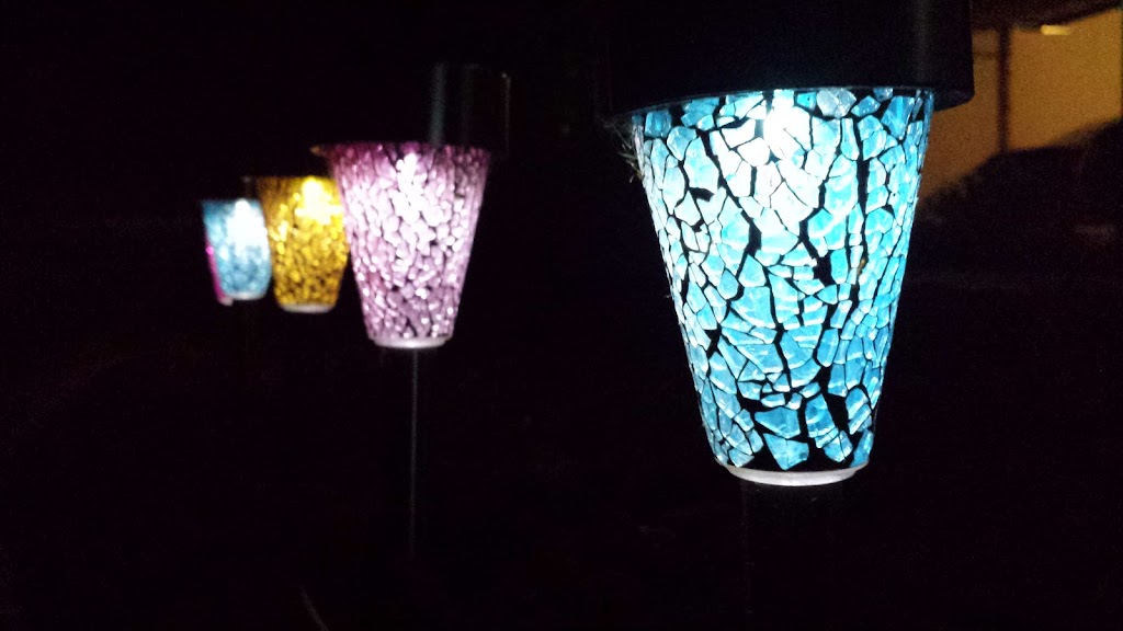 Solar-powered decorative night lights