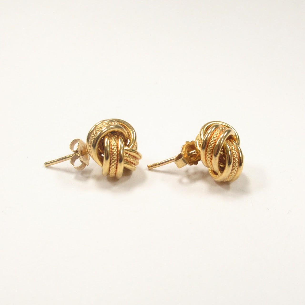 14K Gold Knot Earrings