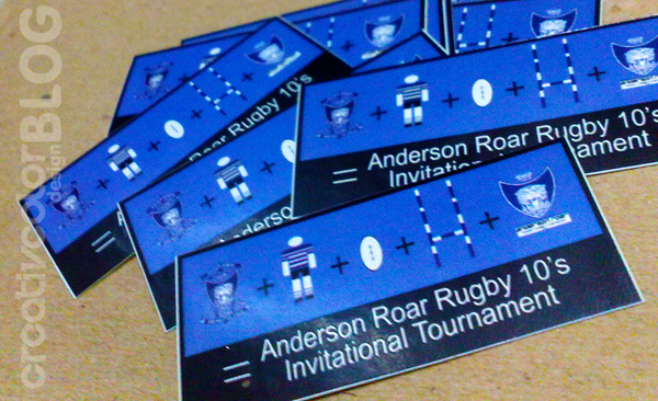 [ Sticker Label ] : Anderson Rugby Invitation 