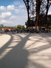 Underneath the Eiffel Tower