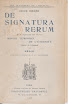 Jakob Bohme - De Signatura Rerum (De la Signature des Choses,1908,in French)