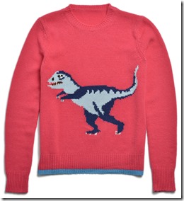 55013 T- Rex Intarsia Sweater - PIN