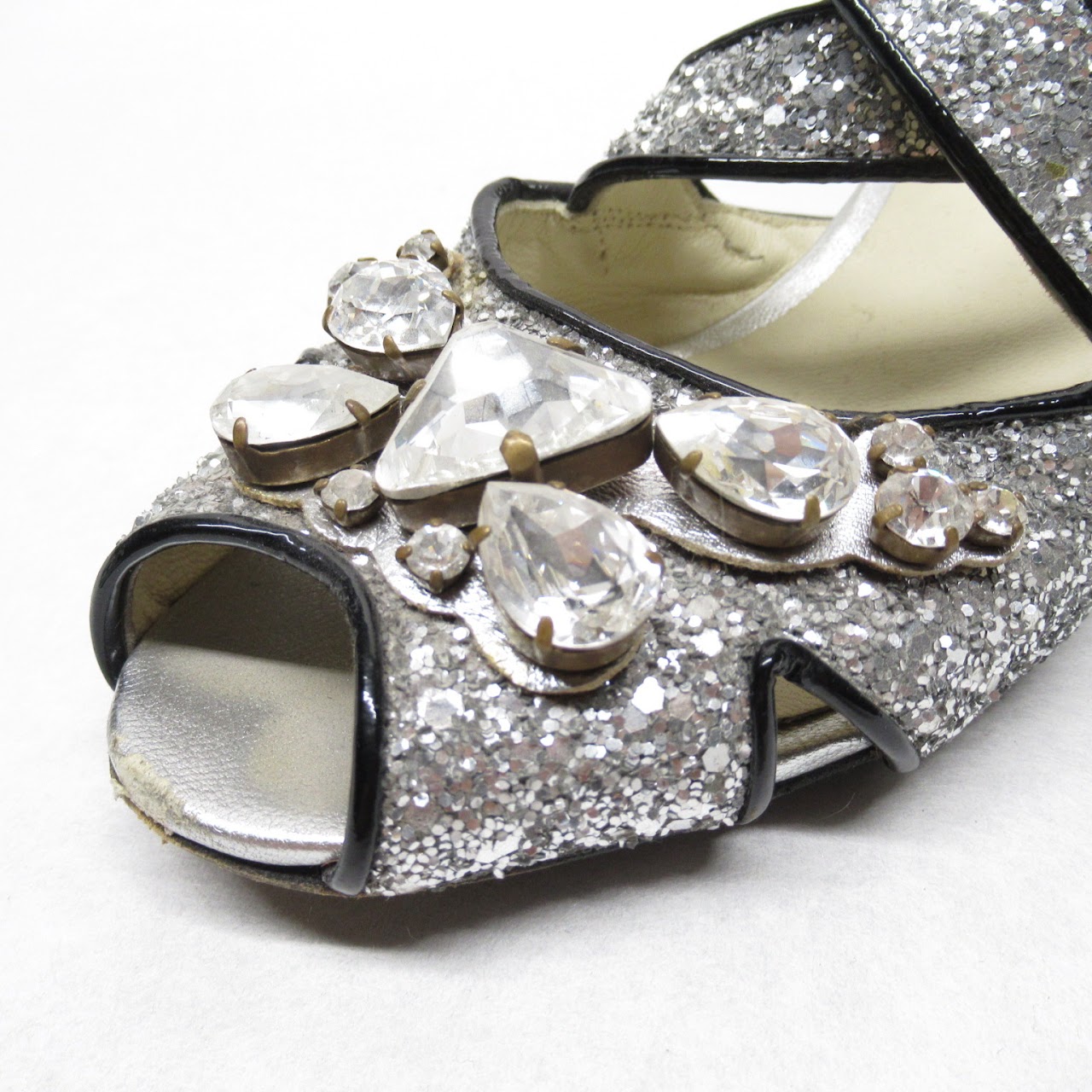 Miu Miu Glitter Sandals