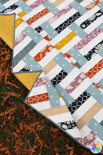A Bright Corner: Fast Track Quilt in Golden Hour Fabrics