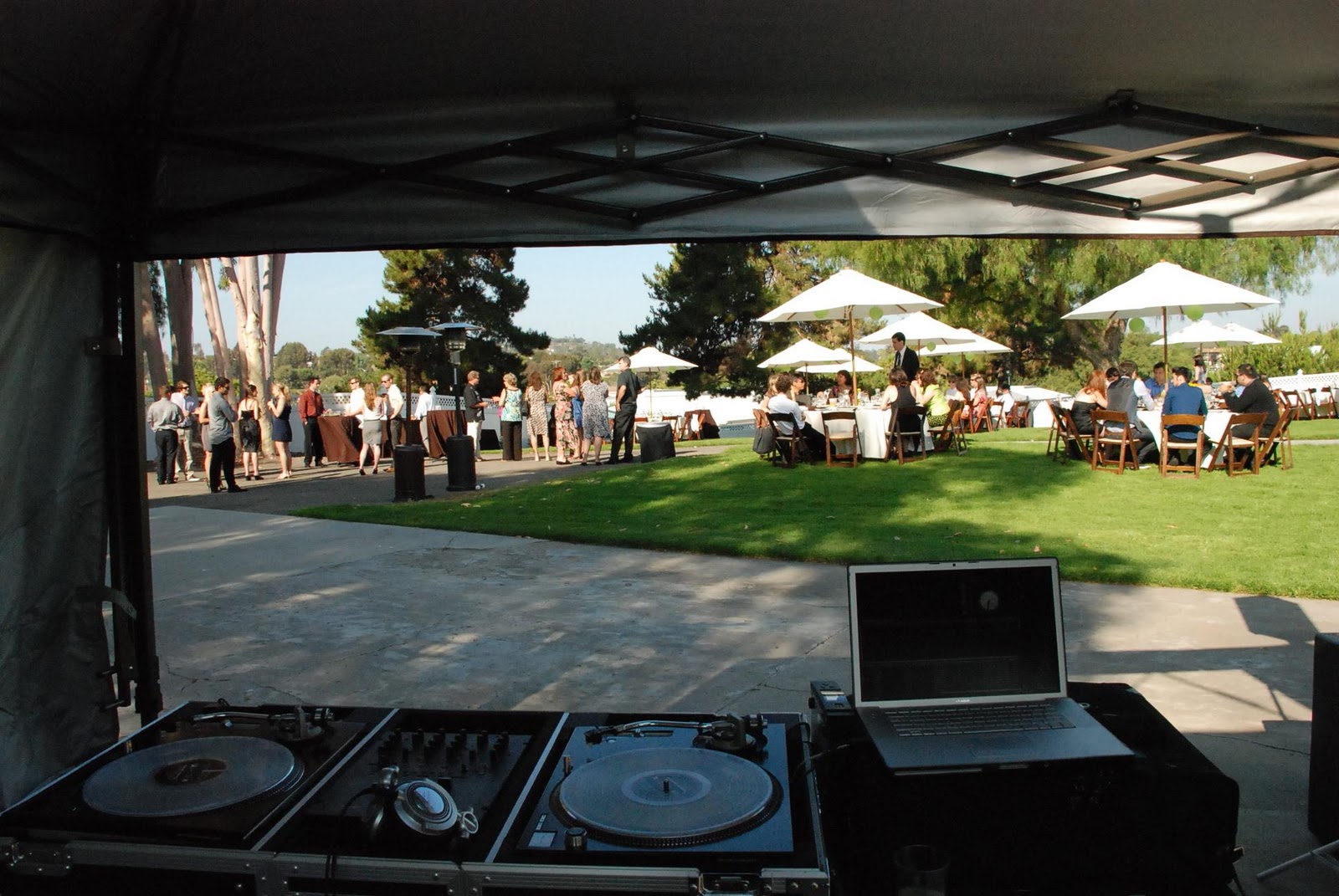 wedding dj view from inside