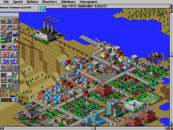 Hình ảnh trong game SimCity 2000 (screenshot)