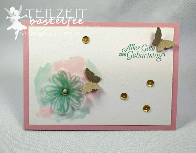 Stampin' Up! - In{k}spire_me #237, Color Challenge, Flower Shop, Aqua Painter, Butterfly, SAB Hoch hinaus, SAB Sky is the Limit