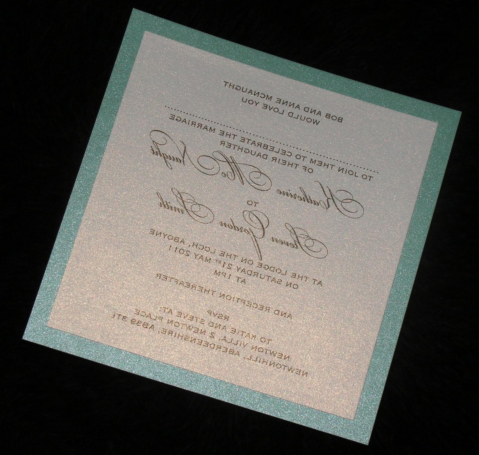 ANY PETAL FOLD INVITATION