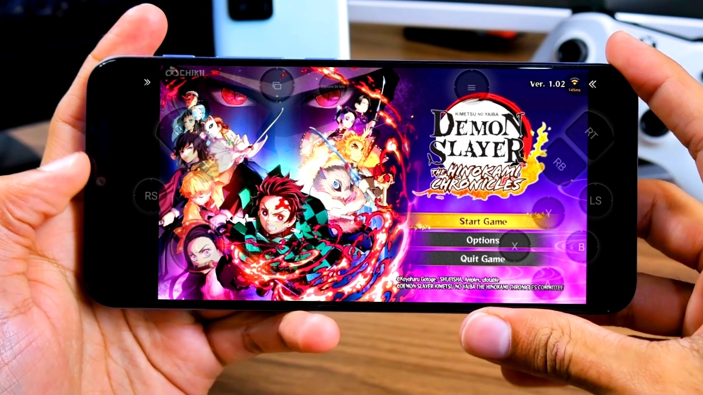 SAIU! COMO JOGAR DEMON SLAYER HINOKAMI CHRONICLES NO CELULAR ANDROID