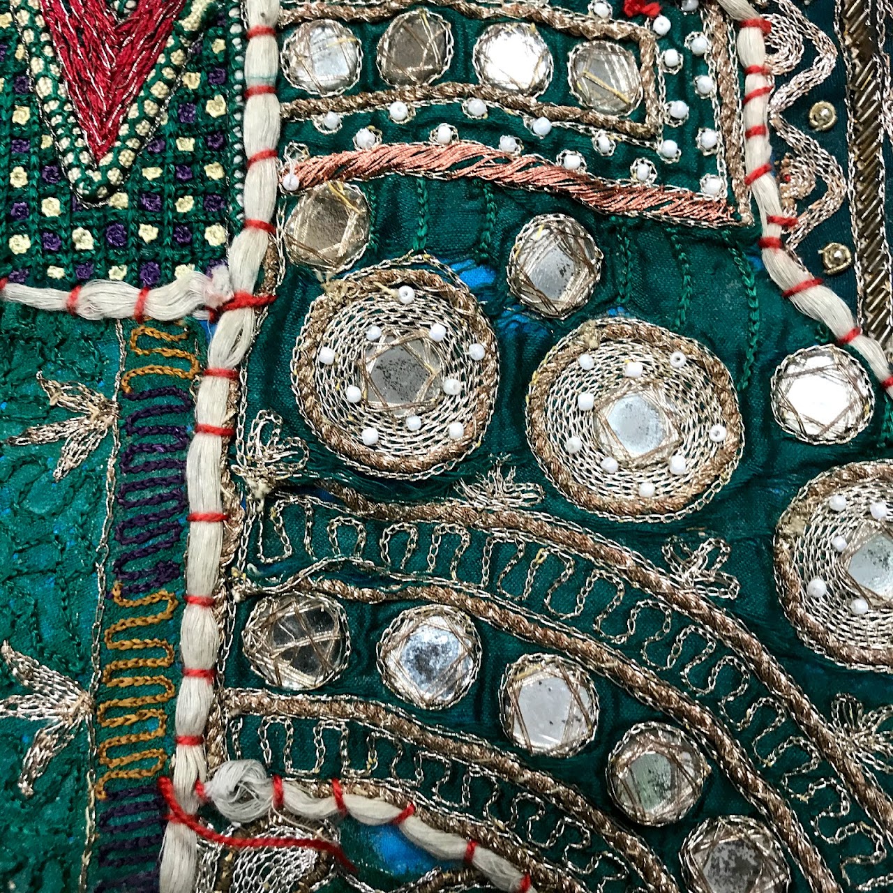 Embroidered & Beaded Textile