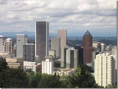 IMG_8545 View of Downtown Portland from the Portland Aerial Tram in Portland, Oregon on August 19, 2007