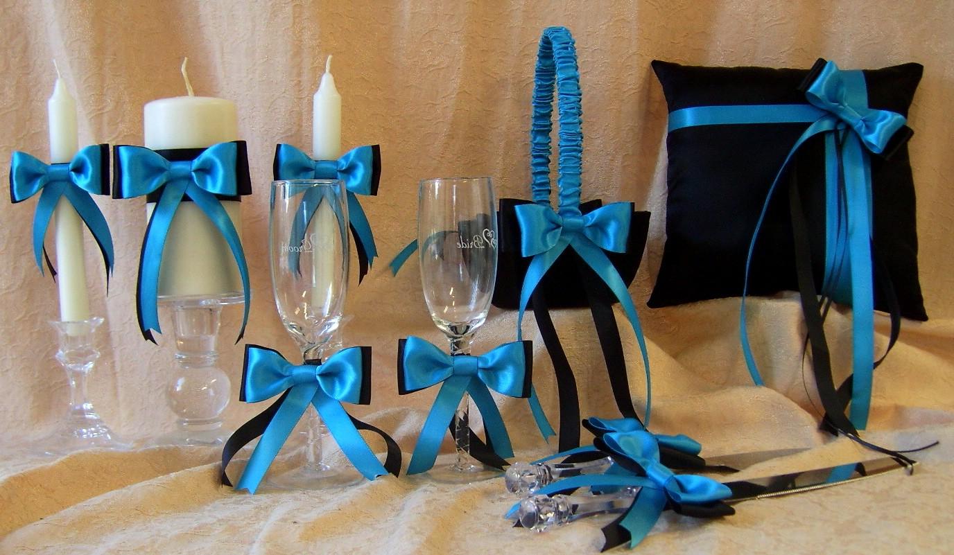 Black and Turquoise Wedding