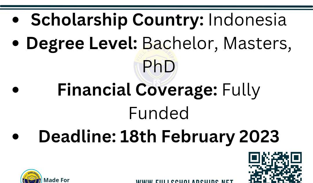 Indonesian Government Scholarship 2023