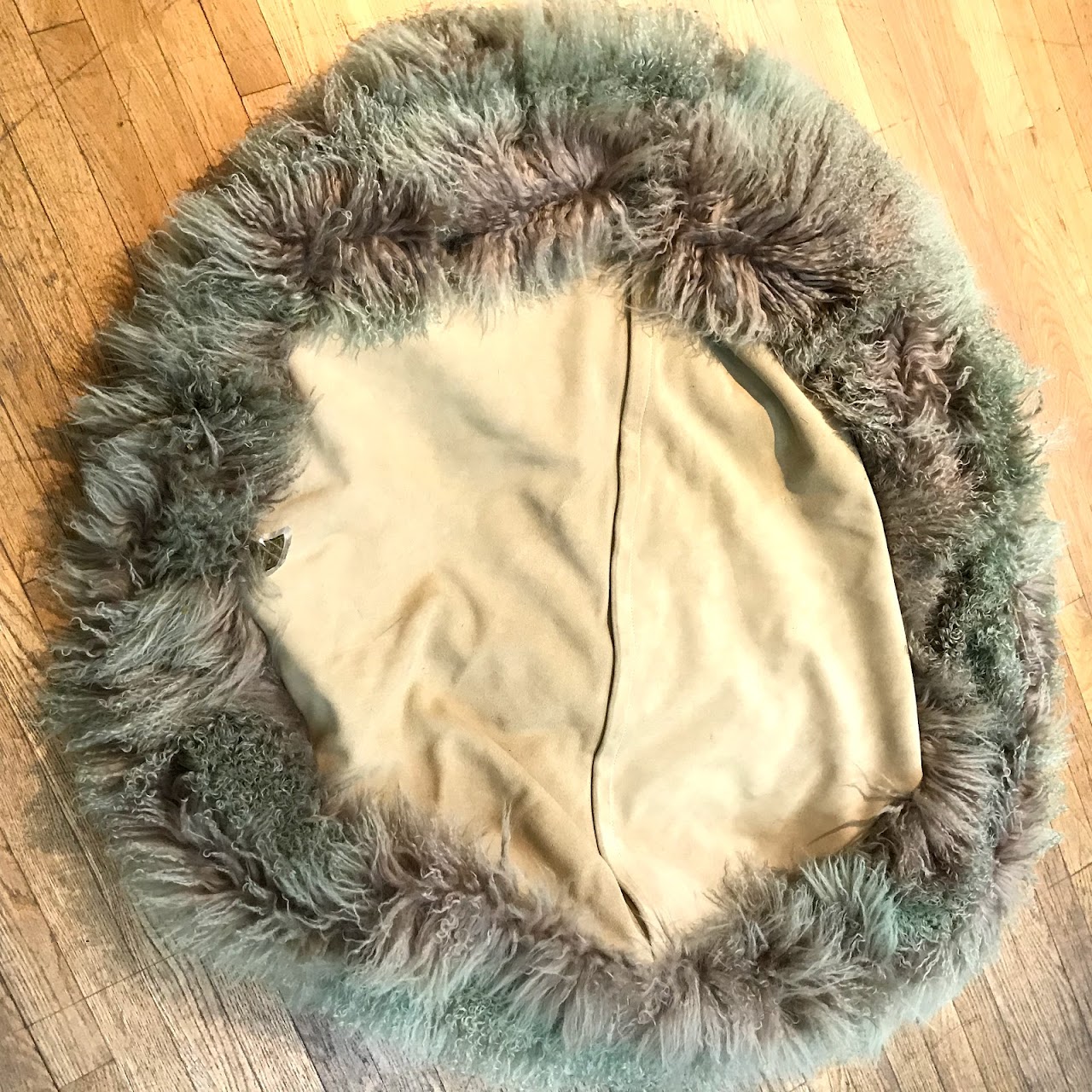 Fiore Mongolian Lamb Fur Bean Bag Chair Case