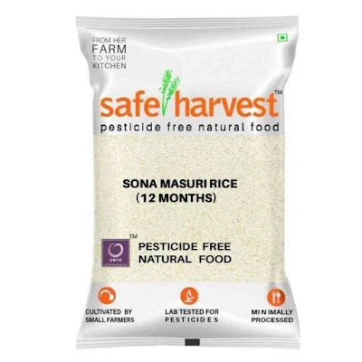 Safe Harvest Sona Masuri 18Months Raw Rice 1 Kg