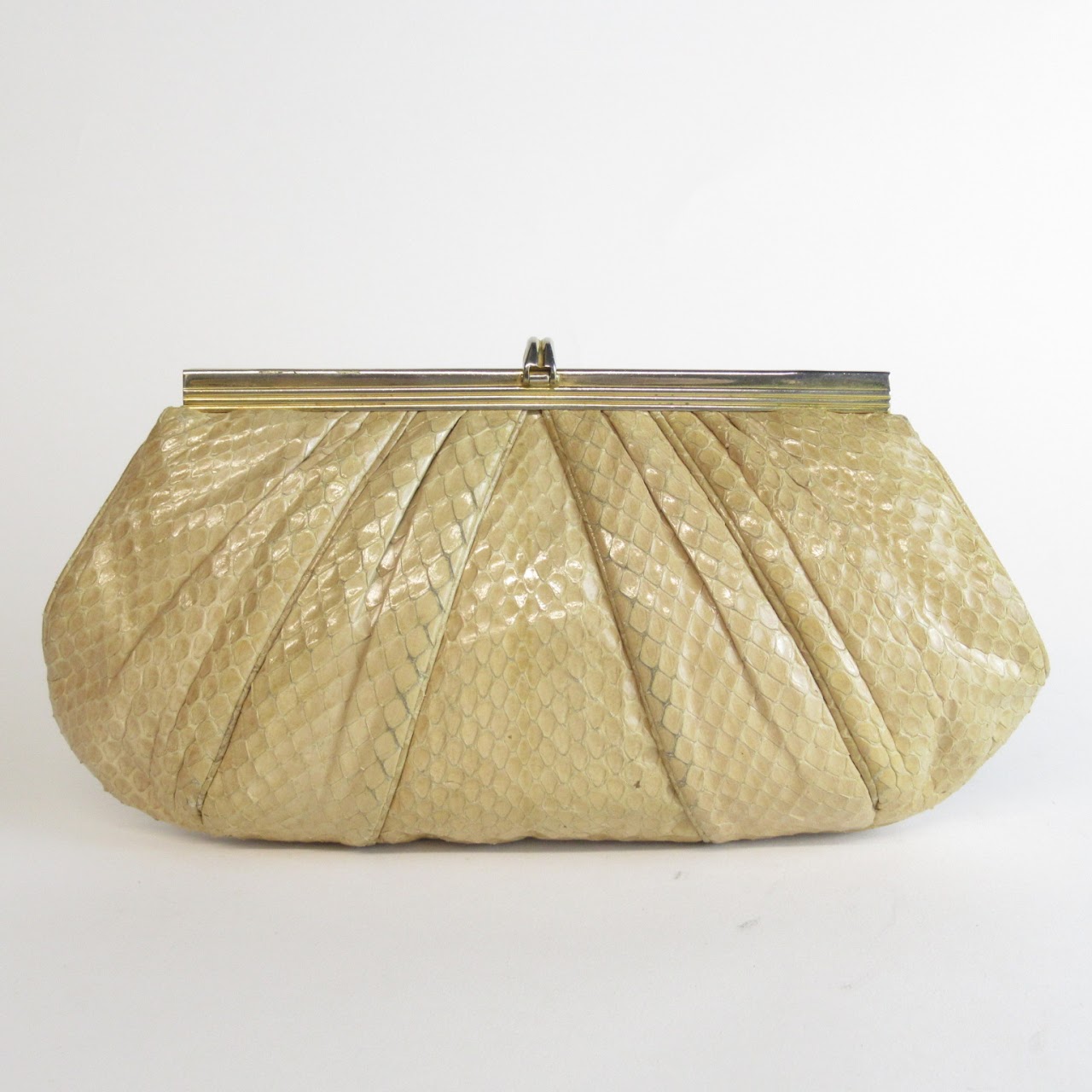 Judith Leiber Snakeskin Clutch