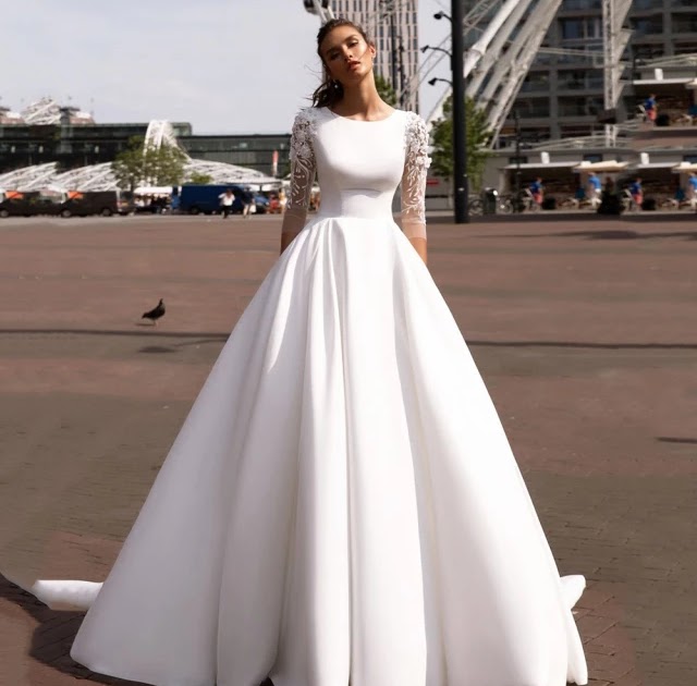 2022 Dubai Satin Wedding Dress