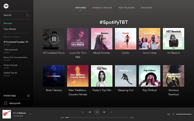 Spotify Music For Every Moment Chrome Web Store