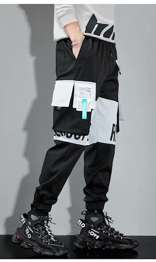 Title 7, Mens Spring New Loose Trend Hip Hop Casual Tro...