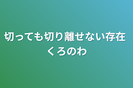 切っても切り離せない存在 【くろのわ・感動⠀】