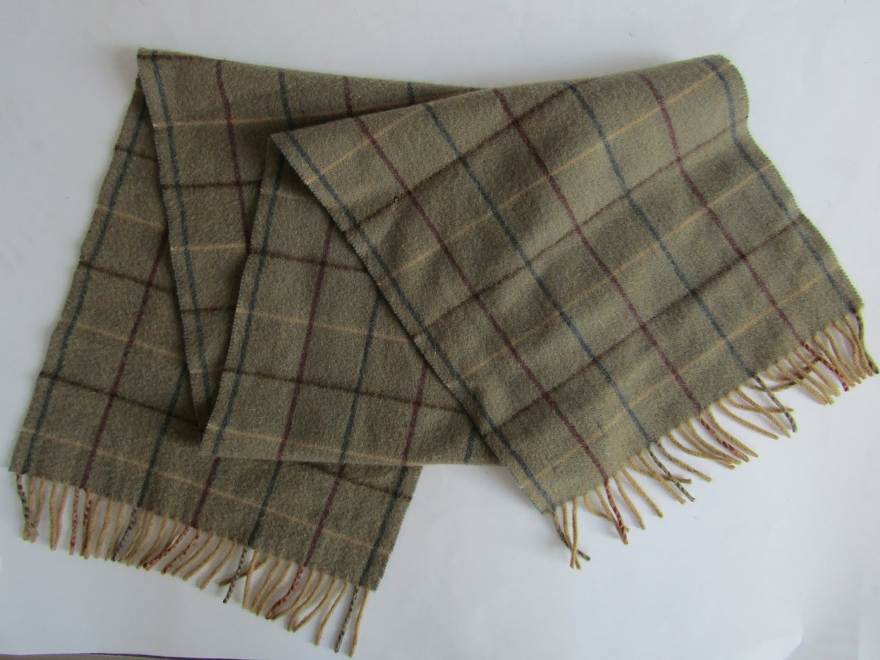 Burberrys Plaid Cashmere Scarf