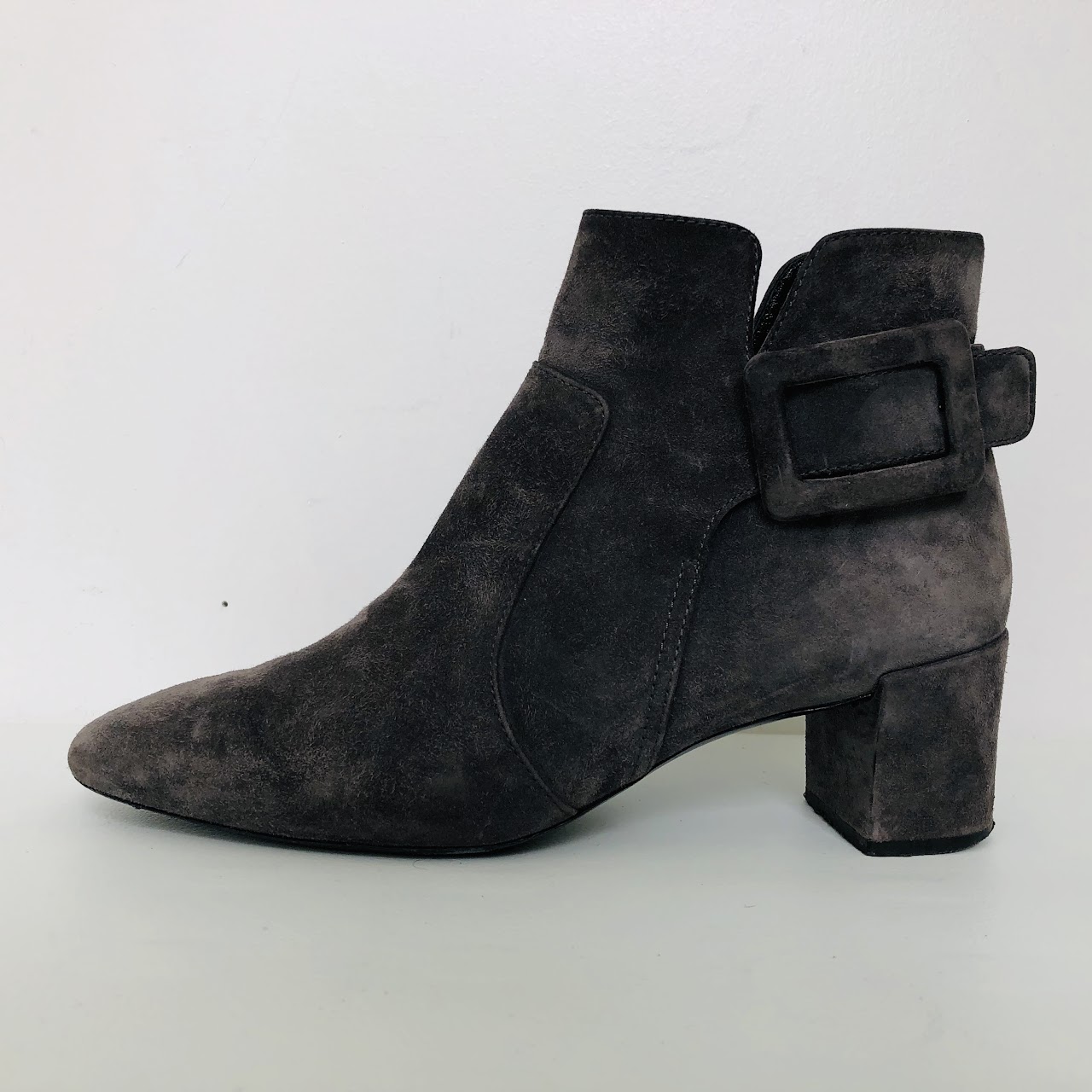 Roger Vivier Suede Leather Ankle Boots
