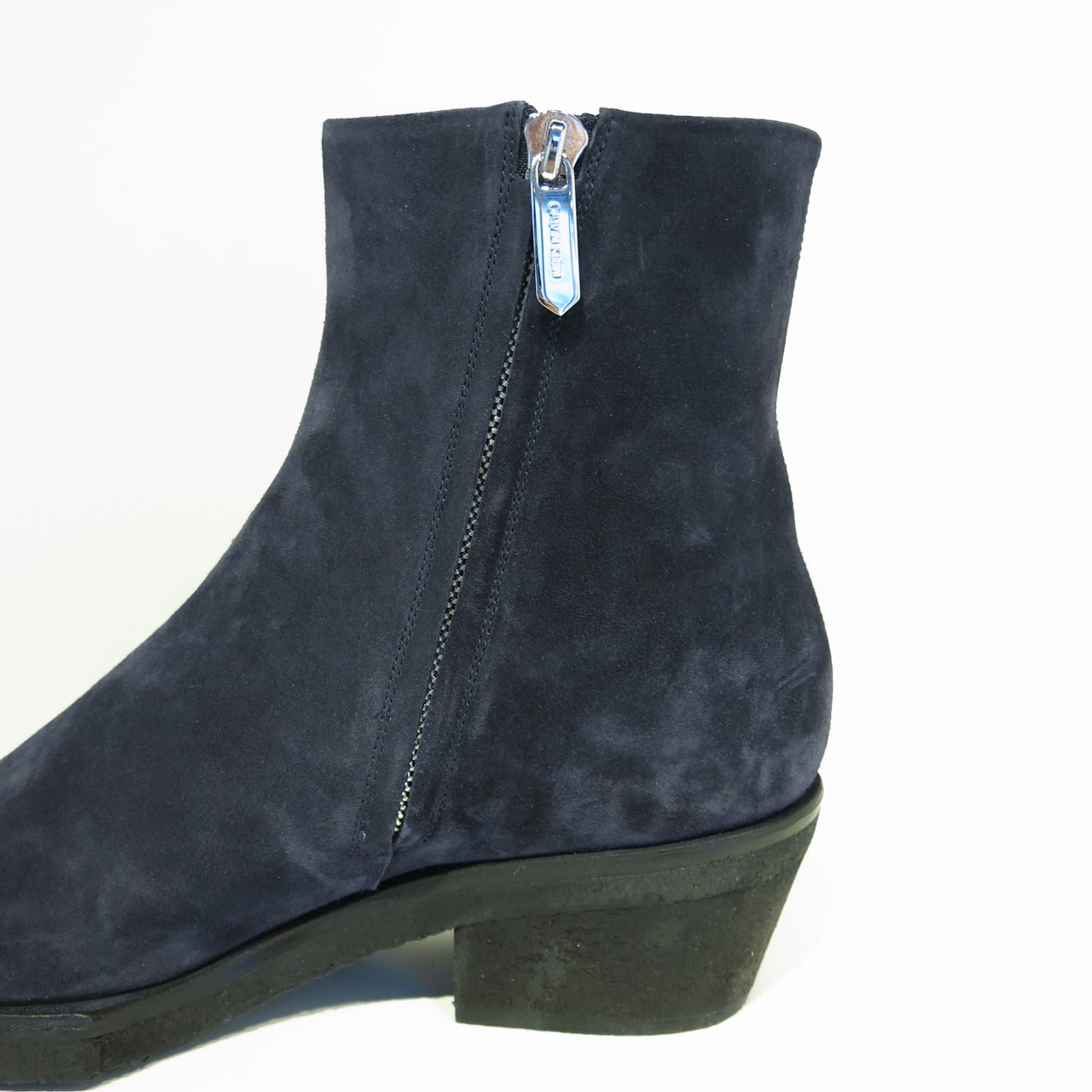 Calvin Klein 205W39NYC  Navy Suede Ankle Boots