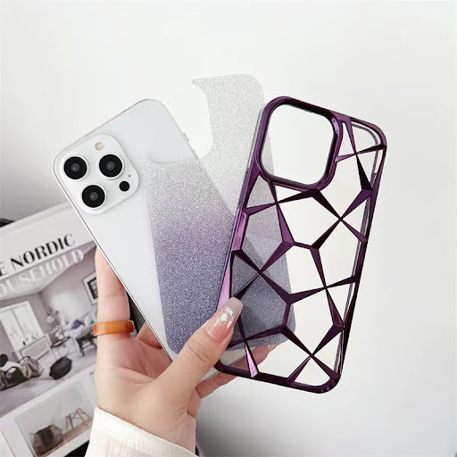 Title 4, Gradient Electroplating Water Cube Phone Case. ...