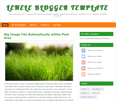LeNeLe Blogger Template