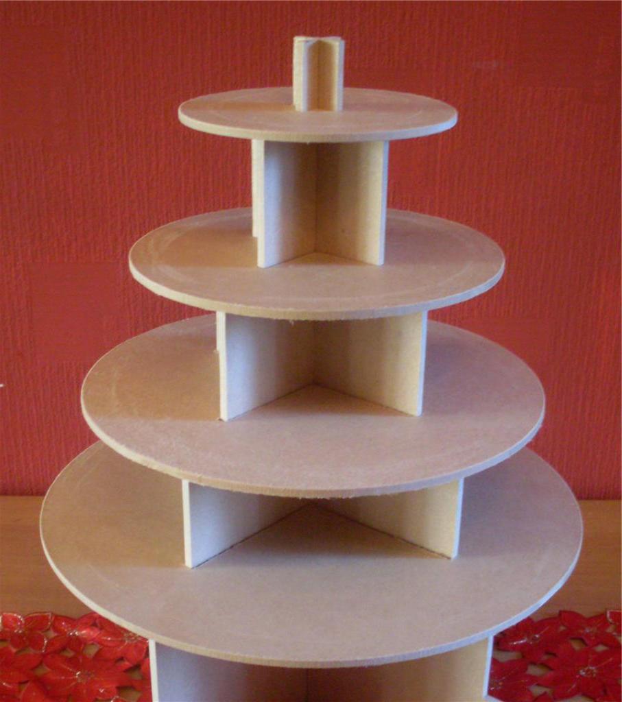 4 TIER ROUND CUPCAKE PARTY WEDDING CAKE   BUFFET STAND   eBay UK