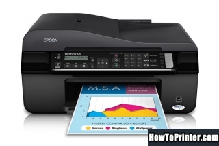 Reset Epson WorkForce 520 printer with Epson Waste Ink Pad Counters resetter