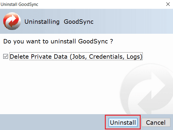 przycisk Odinstaluj.  Napraw proces MoUsoCoreWorker.exe MoUSO Core Worker w systemie Windows 10