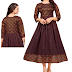 BITCOIN TISSUE ANARKALI KURTIS WITH INNER-₹ 495 , COMBO PACK 