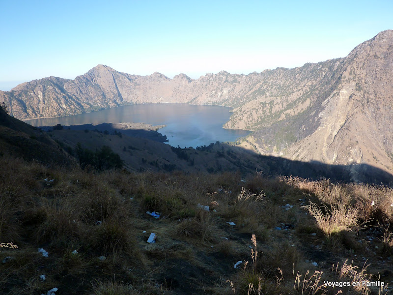 Pollution on crater rim