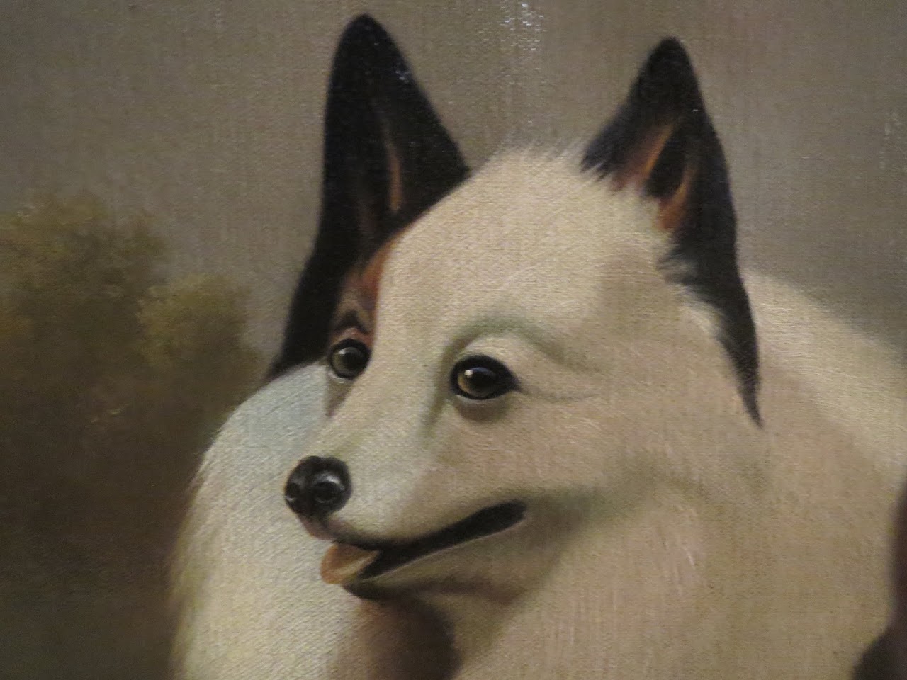 P. English Dog Painting