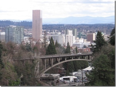 IMG_2658 View of Vista Bridge & Downtown Portland from Washington Park in Portland, Oregon on February 27, 2010