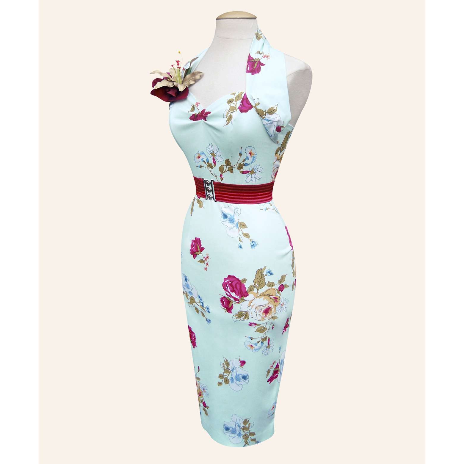 Halterneck Pencil Dresses from