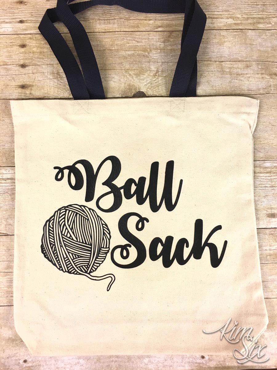 Ball sack tote bag