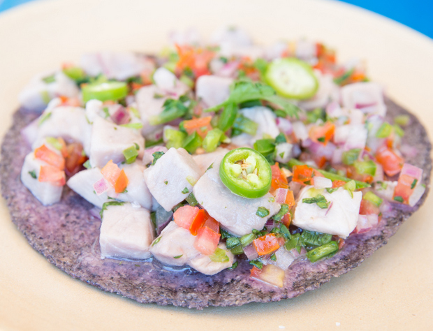 photo of Fish ceviche tostada