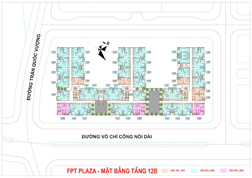 FPT PLAZA 1 Mặt bằng tầng 12B