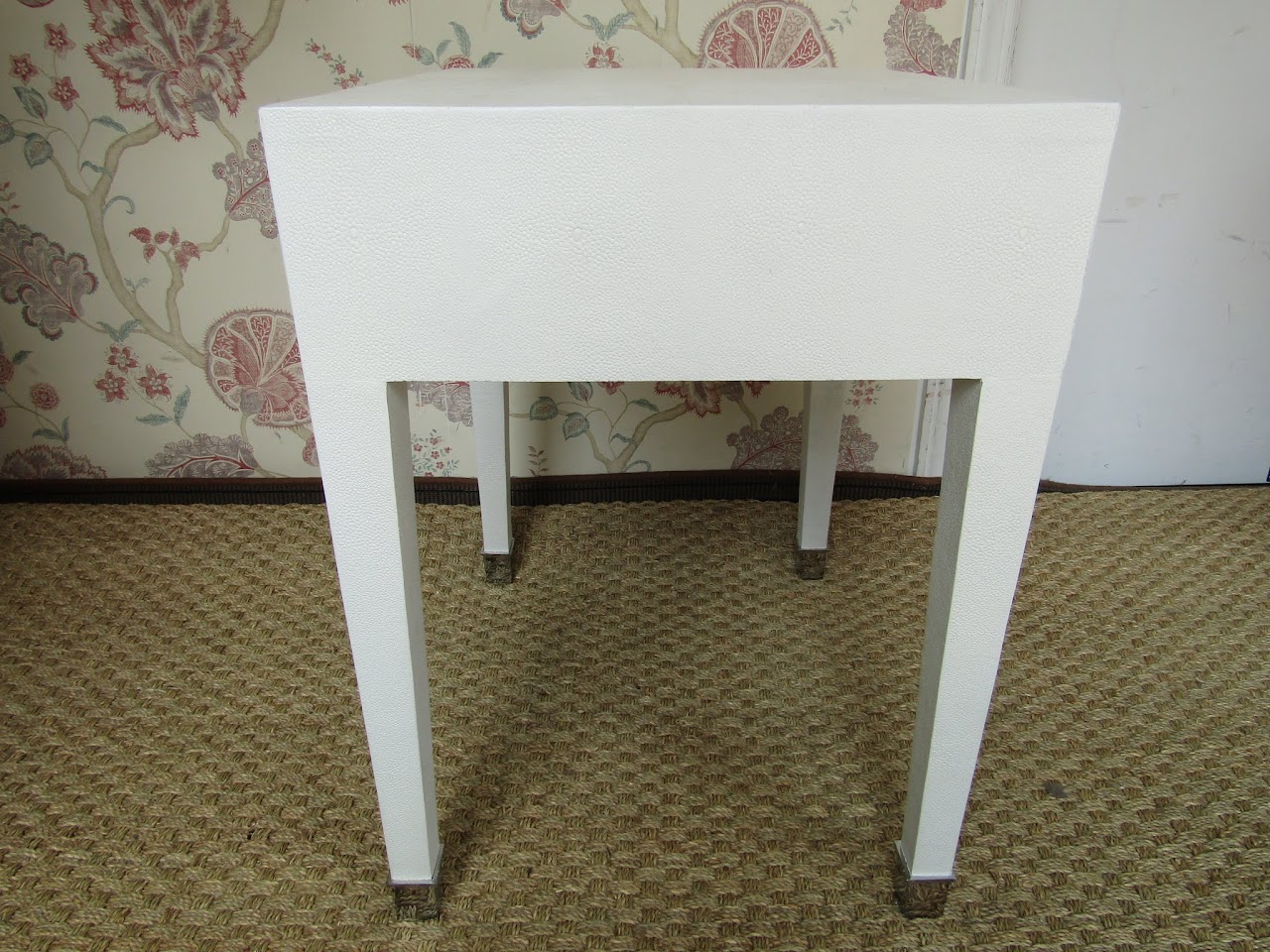 Faux Shagreen End Table